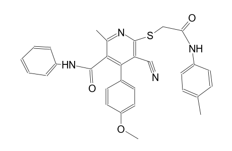 3-pyridinecarboxamide, 5-cyano-4-(4-methoxyphenyl)-2-methyl-6-[[2-[(4-methylphenyl)amino]-2-oxoethyl]thio]-N-phenyl-