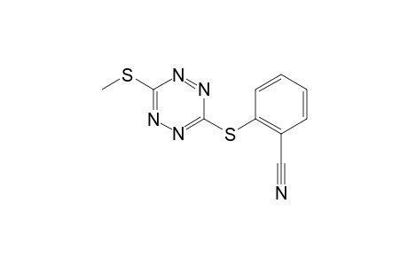 3-(2-cyanephenylthio)-6-methylthio-1,2,4,5-tetrazine