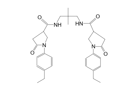 1-(4-ethylphenyl)-N-[3-({[1-(4-ethylphenyl)-5-oxo-3-pyrrolidinyl]carbonyl}amino)-2,2-dimethylpropyl]-5-oxo-3-pyrrolidinecarboxamide