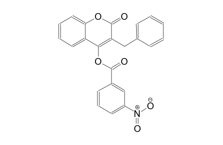 3-benzyl-2-oxo-2H-chromen-4-yl 3-nitrobenzoate