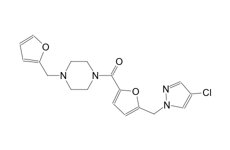 piperazine, 1-[[5-[(4-chloro-1H-pyrazol-1-yl)methyl]-2-furanyl]carbonyl]-4-(2-furanylmethyl)-