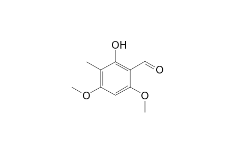 2-Hydroxy-4,6-dimethoxy-3-methylbenzaldehyde
