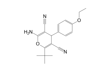 2-amino-6-tert-butyl-4-(4-ethoxyphenyl)-4H-pyran-3,5-dicarbonitrile