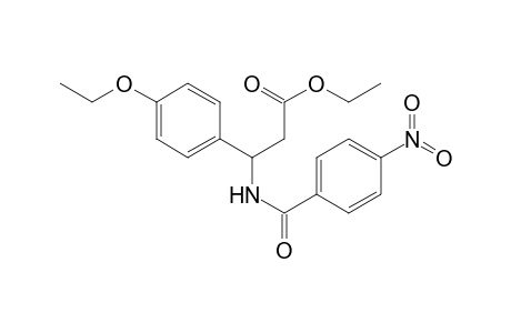 3-(4-Ethoxyphenyl)-3-[[(4-nitrophenyl)-oxomethyl]amino]propanoic acid ethyl ester