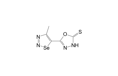 1,3,4-Oxadiazole-2(3H)-thione, 5-(4-methyl-1,2,3-selenadiazol-5-yl)-