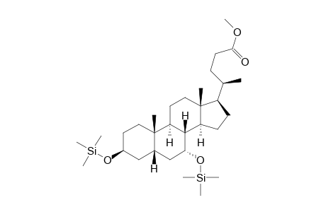 TMS ether derivative of methyl 3.beta.,7.alpha.-dihydroxy-5.beta.-cholanoic acid