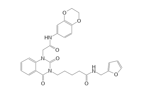 5-(1-[2-(2,3-dihydro-1,4-benzodioxin-6-ylamino)-2-oxoethyl]-2,4-dioxo-1,4-dihydro-3(2H)-quinazolinyl)-N-(2-furylmethyl)pentanamide