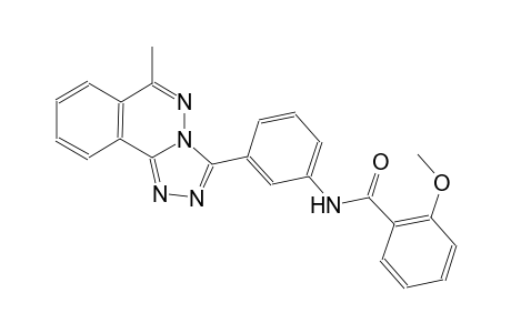 2-methoxy-N-[3-(6-methyl[1,2,4]triazolo[3,4-a]phthalazin-3-yl)phenyl]benzamide
