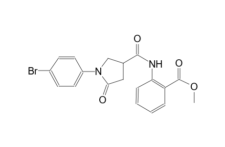 benzoic acid, 2-[[[1-(4-bromophenyl)-5-oxo-3-pyrrolidinyl]carbonyl]amino]-, methyl ester