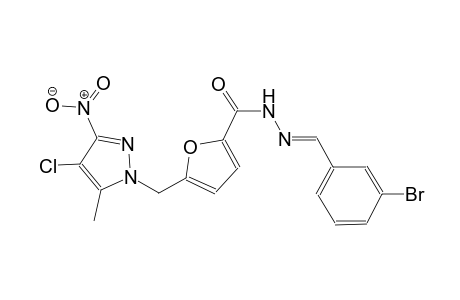 N'-[(E)-(3-bromophenyl)methylidene]-5-[(4-chloro-5-methyl-3-nitro-1H-pyrazol-1-yl)methyl]-2-furohydrazide