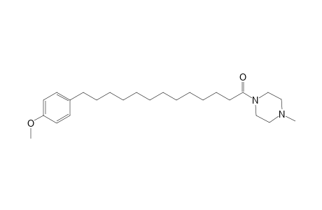4-Methoxyphenyl-PA-M13:0 [5-(4-Methoxyphenyl)tridecyl-N-methylpiperazinamide]