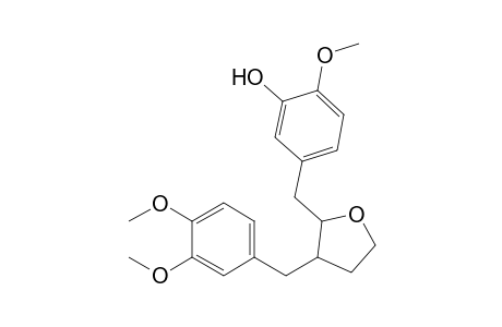 2-(3-Hydroxy-4-methoxybenzyl)-3-(3,4-dimethoxybenzyl)tetrahydrofuran