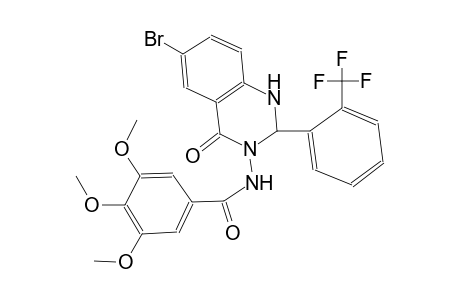 N-(6-bromo-4-oxo-2-[2-(trifluoromethyl)phenyl]-1,4-dihydro-3(2H)-quinazolinyl)-3,4,5-trimethoxybenzamide