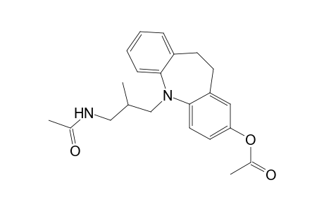 5-[3'-(N-acetylamino)-2'-methylpropyl]-2-acetoxy-10,11-dihydro-5H-dibenz[b,f]azepine