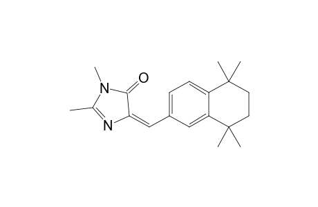 1,2-Dimethyl-4-[(5,5,8,8-tetrahydro-5,5,8,8-tetramethylnaphth-2-yl)methyllidene]imidazolin-5-one