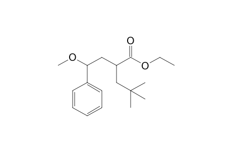 Ethyl 2-(2-methoxy-2-phenylethyl)-4,4-dimethylpentanoate
