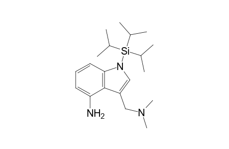 (4-amino-1-triisopropylsilyl-indol-3-yl)methyl-dimethyl-amine