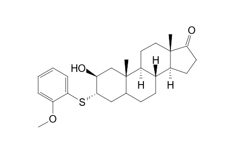 2.beta.-Hydroxy-3.alpha.-(2'-methoxyphenyl)thioandrostan-17-one