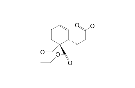 3-(2-ETHOXYCARBONYL-2-HYDROXYMETHYLCYCLOHEX-5-ENYL)-PROPANOL-ACID