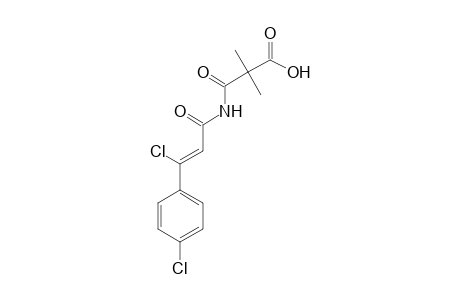 3-{[(2Z)-3-Chloro-3-(4-chlorophenyl)prop-2-enoyl]amino}-2,2-dimethyl-3-oxopropanoic Acid