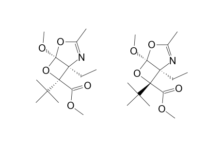 7-TERT.-BUTYL-1-ETHYL-5-METHOXY-3-METHYL-4,6-DIOXA-2-AZABICYCLO-[3.2.0]-HEPT-2-ENE-7-CARBOXYLIC-ACID-METHYLESTER