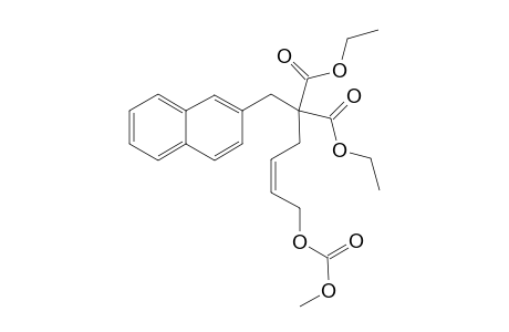 Diethyl 2-(4-(methoxycarbonyloxy)but-2-enyl)-2-(naphthalen-2-ylmethyl)malonate