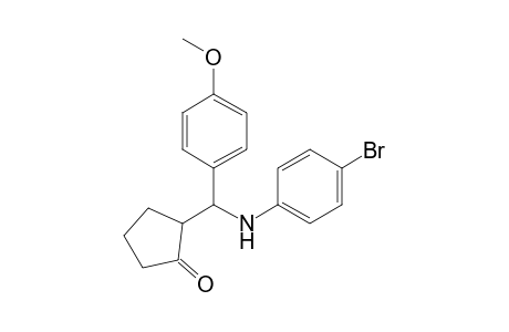 2-{.alpha.-[N-(4'-Bromophenyl)amino]-(4"-methoxybenzyl)}-cyclopentanone