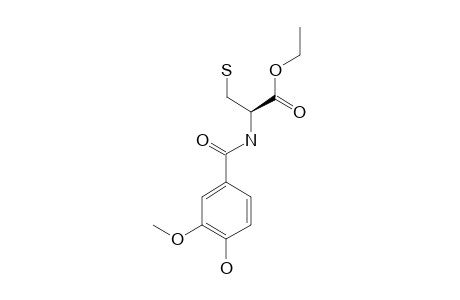 N-(4-HYDROXY-3-METHOXYBENZOYL)-L-CYSTEINE-ETHYLESTER
