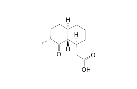 (2'RS,4a'RS,8'SR,8a'SR)-2-(2'-Methyl-1'-oxodecahydronaphthalen-8'-yl)acetic Acid