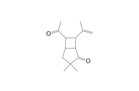 Bicyclo[3.2.0]heptan-2-one, 6-acetyl-3,3-dimethyl-7-(1-methylethenyl)-