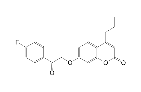 2H-1-benzopyran-2-one, 7-[2-(4-fluorophenyl)-2-oxoethoxy]-8-methyl-4-propyl-