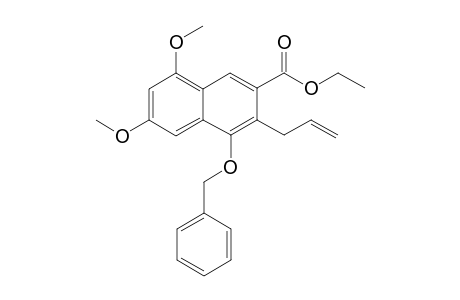 Ethyl 3-allyl-4-(benzyloxy)-6,8-dimethoxynaphtahlene-2-carboxylate