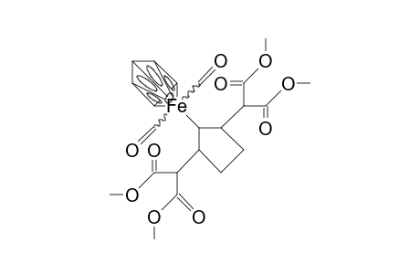 [2',5'-Bis(methyl-dicarbomethoxy)-cyclopentyl]-/.eta.-5/-cyclopentadienyl iron-dicarbonyl