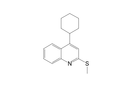 2-METHYLTHIO-4-CYCLOHEXYLQUINOLINE