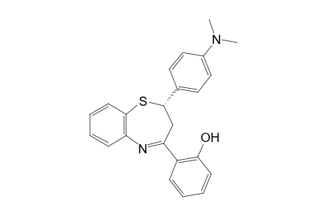 (S) 4-(2-Hydroxyphenyl)-2-(4-(N,N-dimethylamino)phenyl)-2,3-dihydro-1,5-benzothiazepine