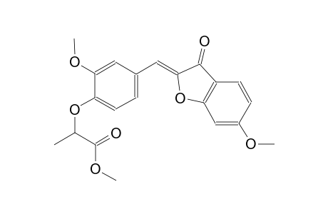 propanoic acid, 2-[2-methoxy-4-[(Z)-(6-methoxy-3-oxo-2(3H)-benzofuranylidene)methyl]phenoxy]-, methyl ester