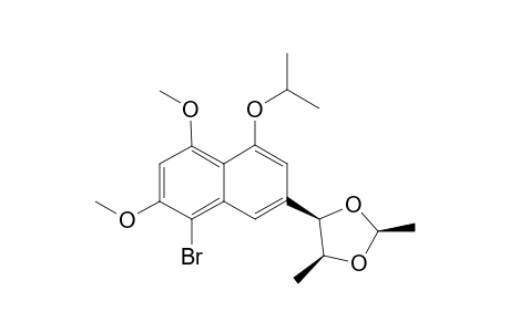 rel-( 2S,4R,5S)-4-(8-Bromo-4-isopropyloxy-5,7-dimethoxynaphthylen-2-yl)-2,5-dimethyldioxolane