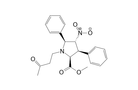 (2S,3S,4R,5S)-Methyl 4-nitro-1-(3-oxobutyl)-3,5-diphenylpyrrolidine-2-carboxylate