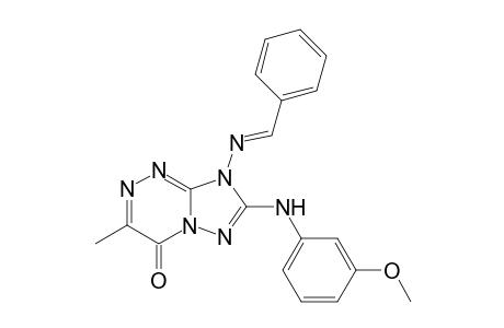 [1,2,4]Triazolo[5,1-c][1,2,4]triazin-4(8H)-one, 7-[(3-methoxyphenyl)amino]-3-methyl-8-[(phenylmethylene)amino]-