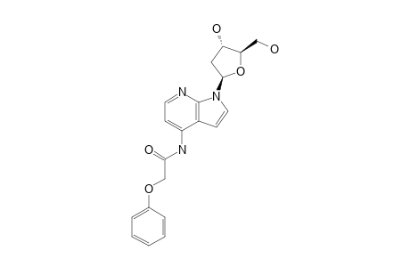 1-(2'-DEOXY-BETA-D-ERYTHRO-PENTOFURANOSYL)-4-[(PHENOXYACETYL)-AMINO]-1H-PYRROLO-[2,3-B]-PYRIDINE