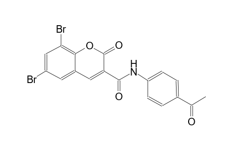 N-(4-acetylphenyl)-6,8-dibromo-2-oxo-2H-chromene-3-carboxamide