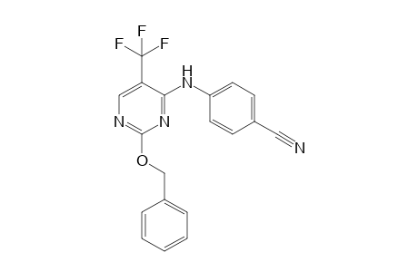 2-benzyloxy-4-(4-cyanophenylamino)-5-(trifluoromethyl)pyrimidine