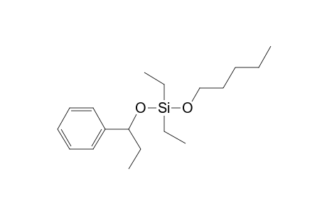 Silane, diethylpentyloxy(1-phenylpropoxy)-