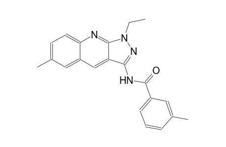 N-(1-ethyl-6-methyl-1H-pyrazolo[3,4-b]quinolin-3-yl)-3-methylbenzamide