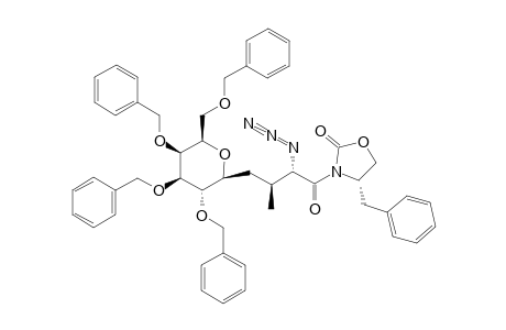 (R)-4-BENZYL-3-[(2S,3R)-AZIDO-3-(2,3,4,6-TETRA-O-BENZYL-BETA-D-GALACTOPYRANOSYLMETHYL)-BUTYRYL]-OXAZOLIDIN-2-ONE