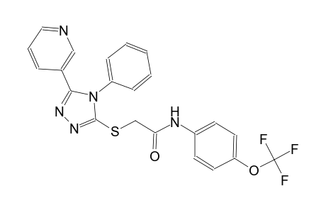 2-{[4-phenyl-5-(3-pyridinyl)-4H-1,2,4-triazol-3-yl]sulfanyl}-N-[4-(trifluoromethoxy)phenyl]acetamide