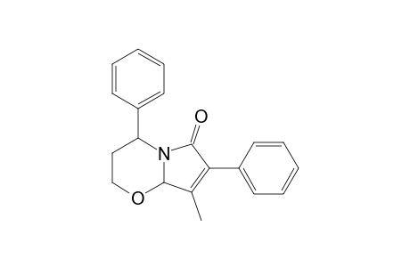 3,4-Dihydro-8-methyl-4,7-diphenyl-2H-pyrrolo[2,1-b]-(1,3)-oxazin-6(8aH)-one