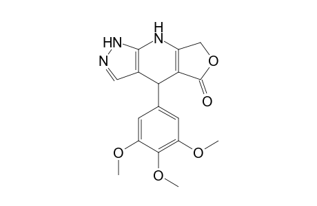 4-(3,4,5-Trimethoxyphenyl)-1,4,7,8-tetrahydro-5H-furo[3,4-b]pyrazolo[4,3-e]pyridin-5-one