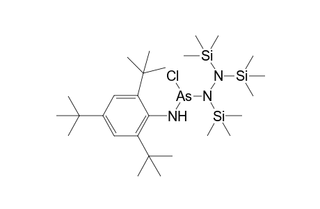 (2,4,6-Tri-tert-butylphenylamino)chloro[tris(trimethylsilyl)hydrazino]arsane
