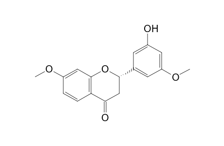 (2S)-2-(3-hydroxy-5-methoxy-phenyl)-7-methoxy-chroman-4-one